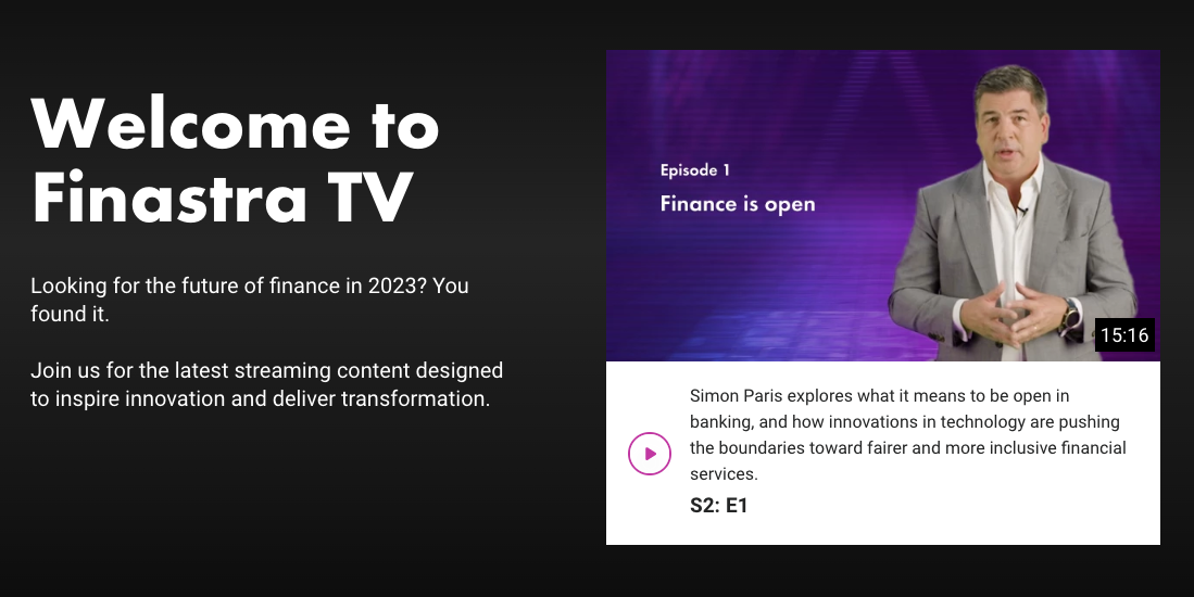 Finastra TV Interface